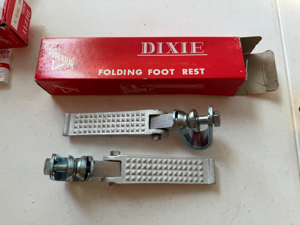 Harley NOS Dixie Superior Atlas Aluminum Highway Foot Peg Kit Panhead Knuckle