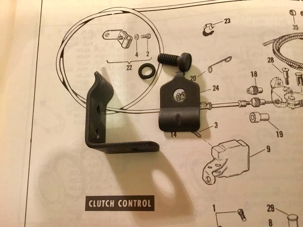 Harley K Model Sportster Clutch Cable Bracket XL XLCH KH 38676-52 52-70 