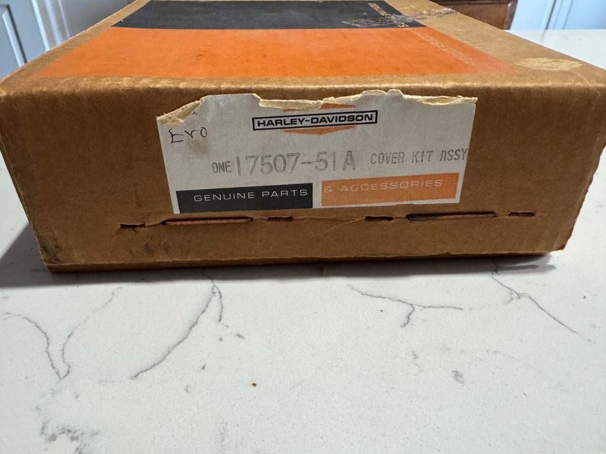 Harley NOS OEM 17507-51A Panhead Aluminum Valve Cover D-Ring Kit 1956-652