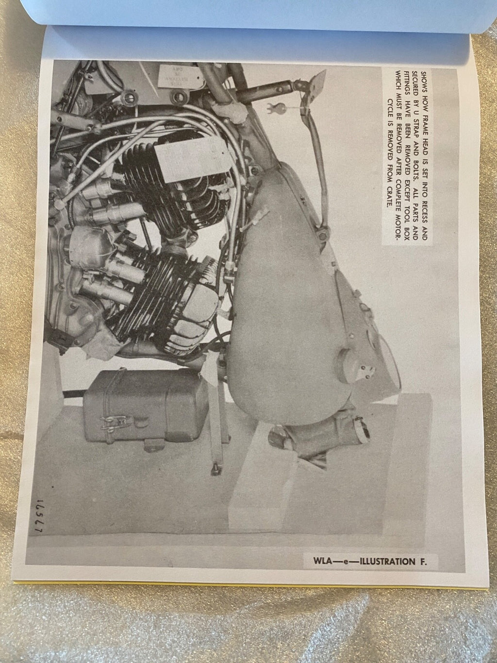 Harley WLA WLC Assembly & Uncrating Instruction Manual WW-II Military