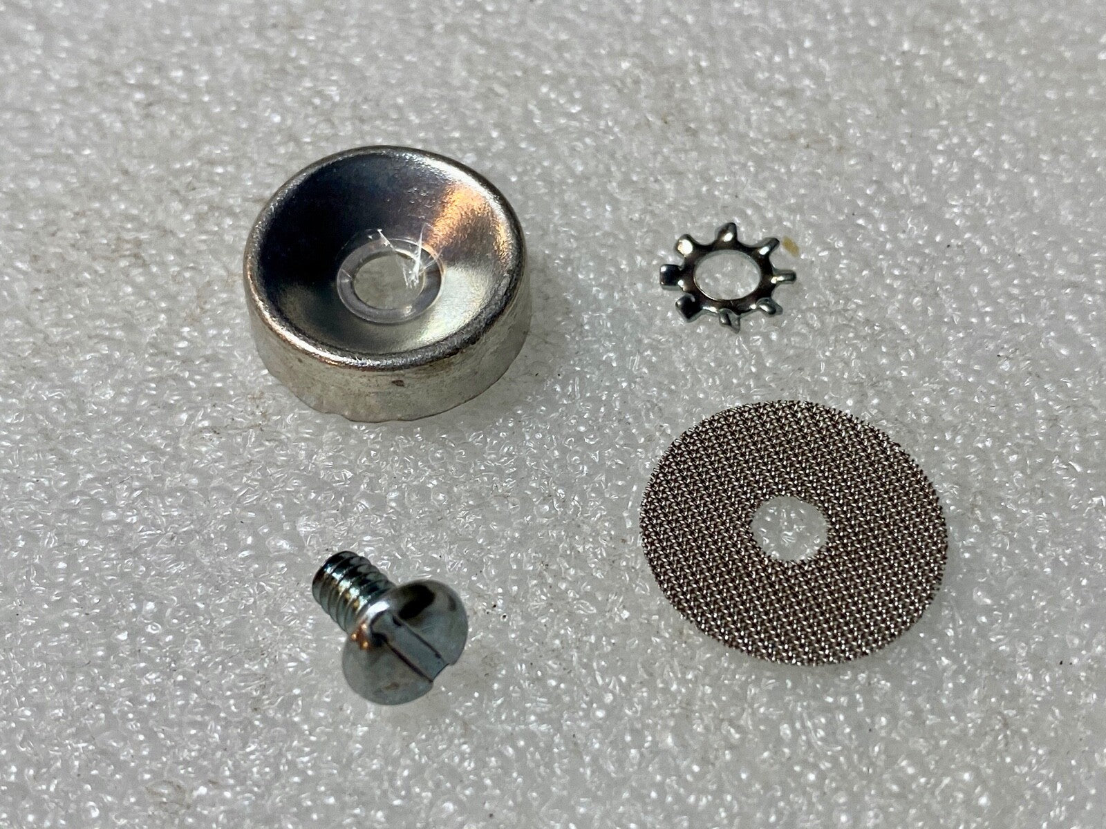 Harley 29639-55 Magneto Vent Hole Cover & Screen Morris Hunt Sportster KR '55-69