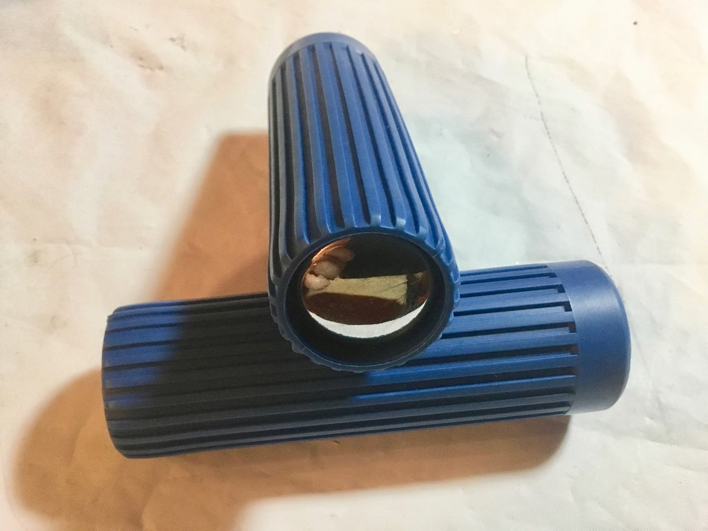 Harley Panhead Sportster XLH XLCH Ranger Pacer Topper Ribbed Grips 1962-'64 Blue
