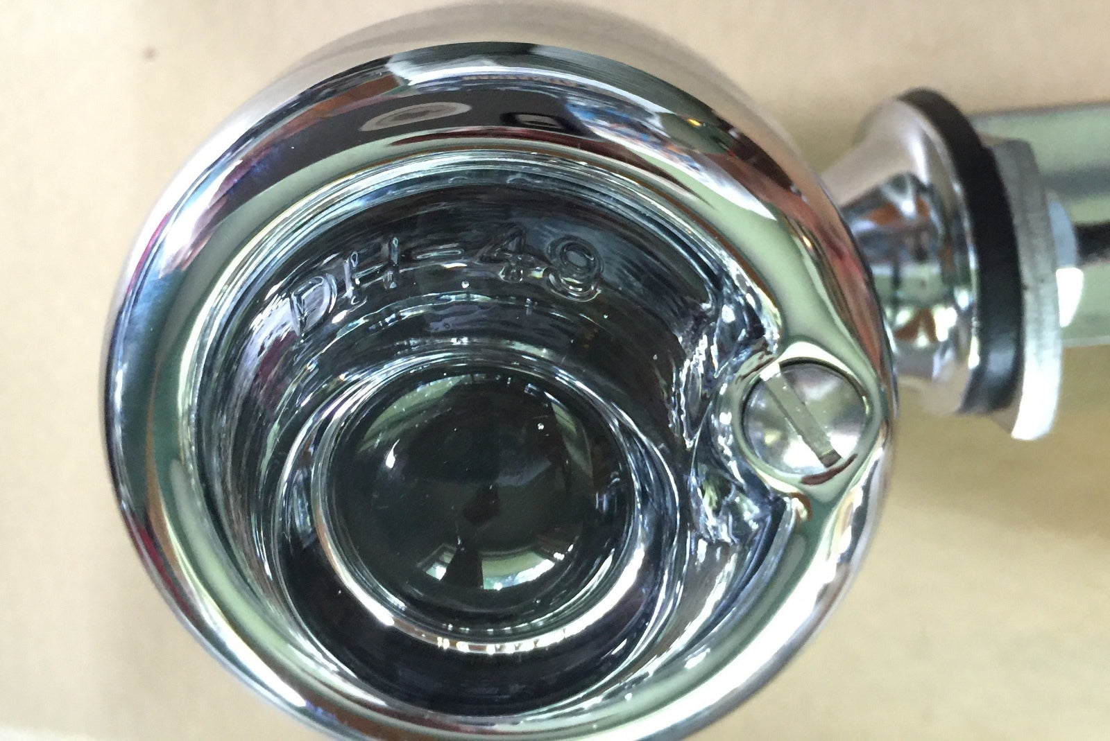 Harley Guide DH-49 Bullet Lamps Fish Eye Replaces OEM 68552-58A W/ Clear Lenses