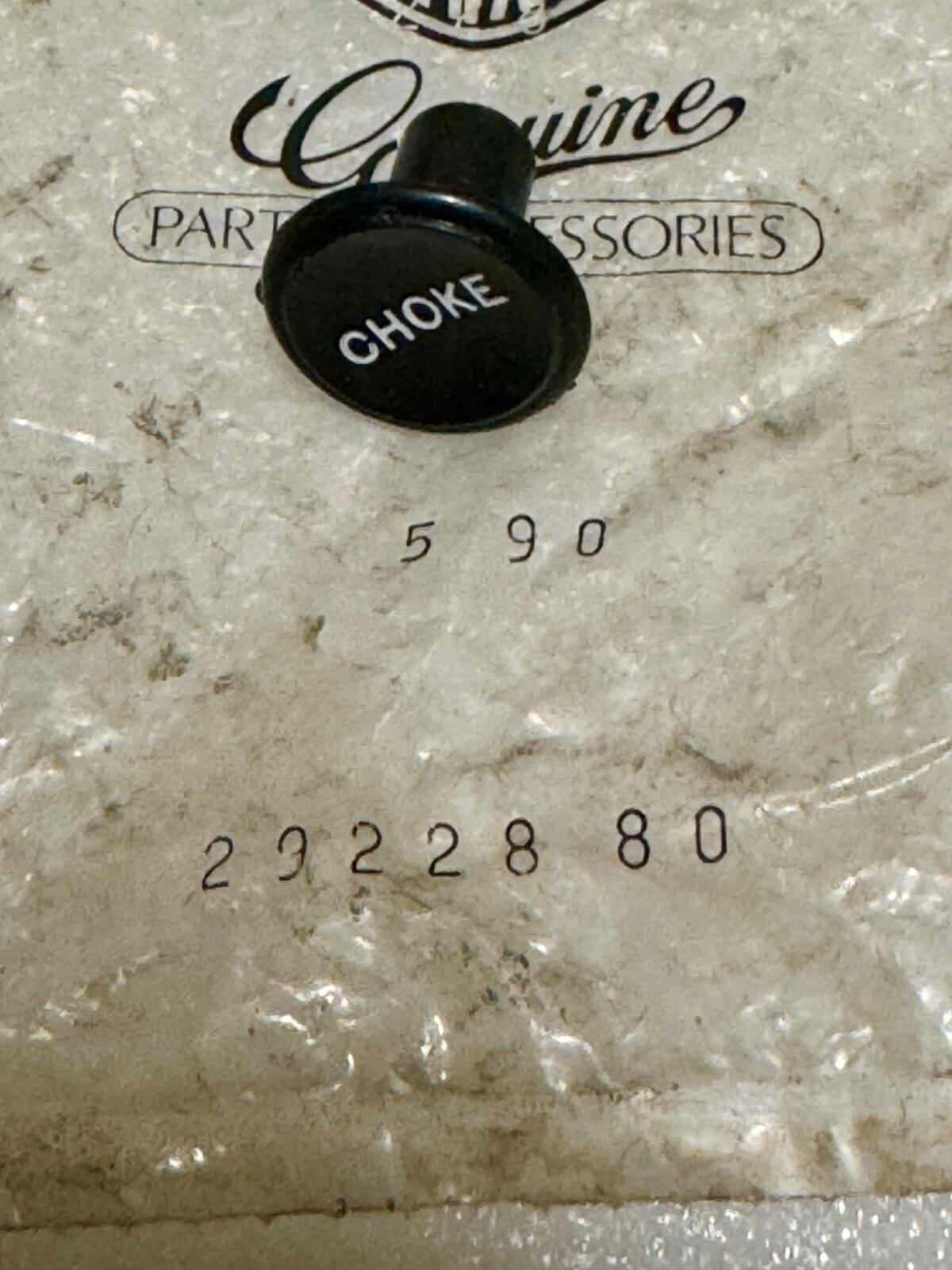 Harley NOS OEM 29228-80 Black Choke Knob FL FX Sportster EVO 1980-up 8-32 thread