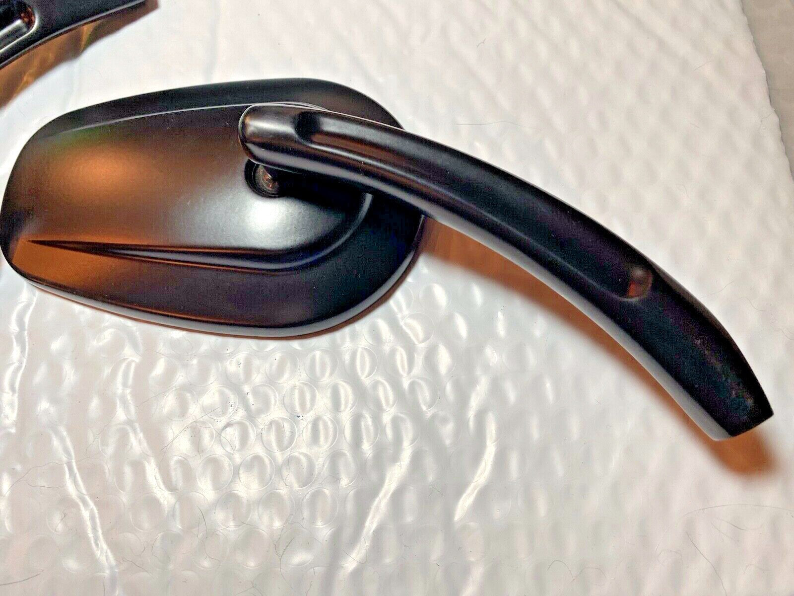 Harley Billet Stem Black Mirrors 1965-Up Electra Road Glide Road King Sportster