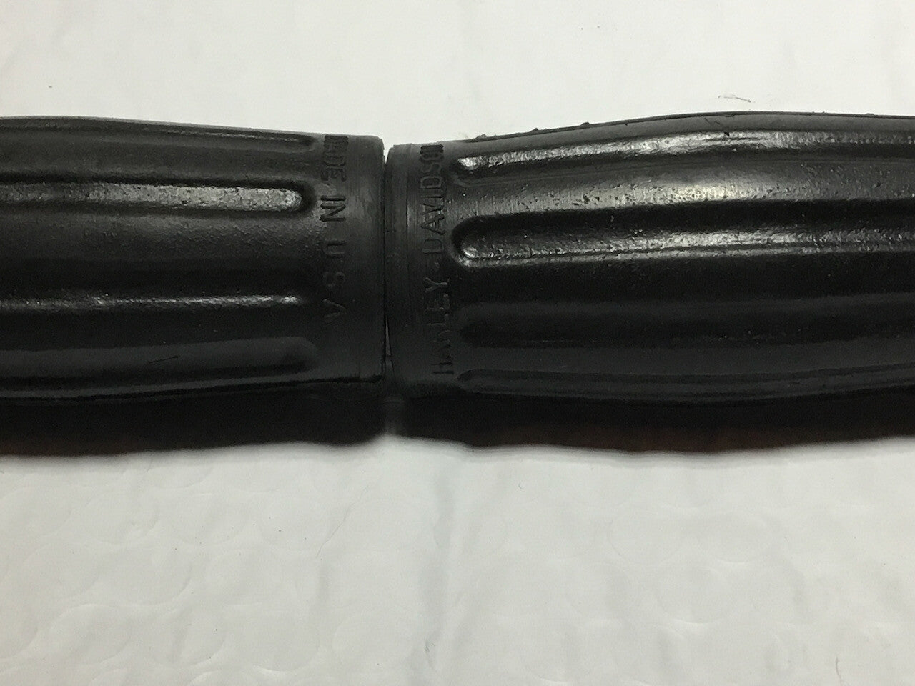 Harley Knucklehead WL UL VL Chrome Spirals & Grips w/ Logo 1935-48 OEM# 3312-35 