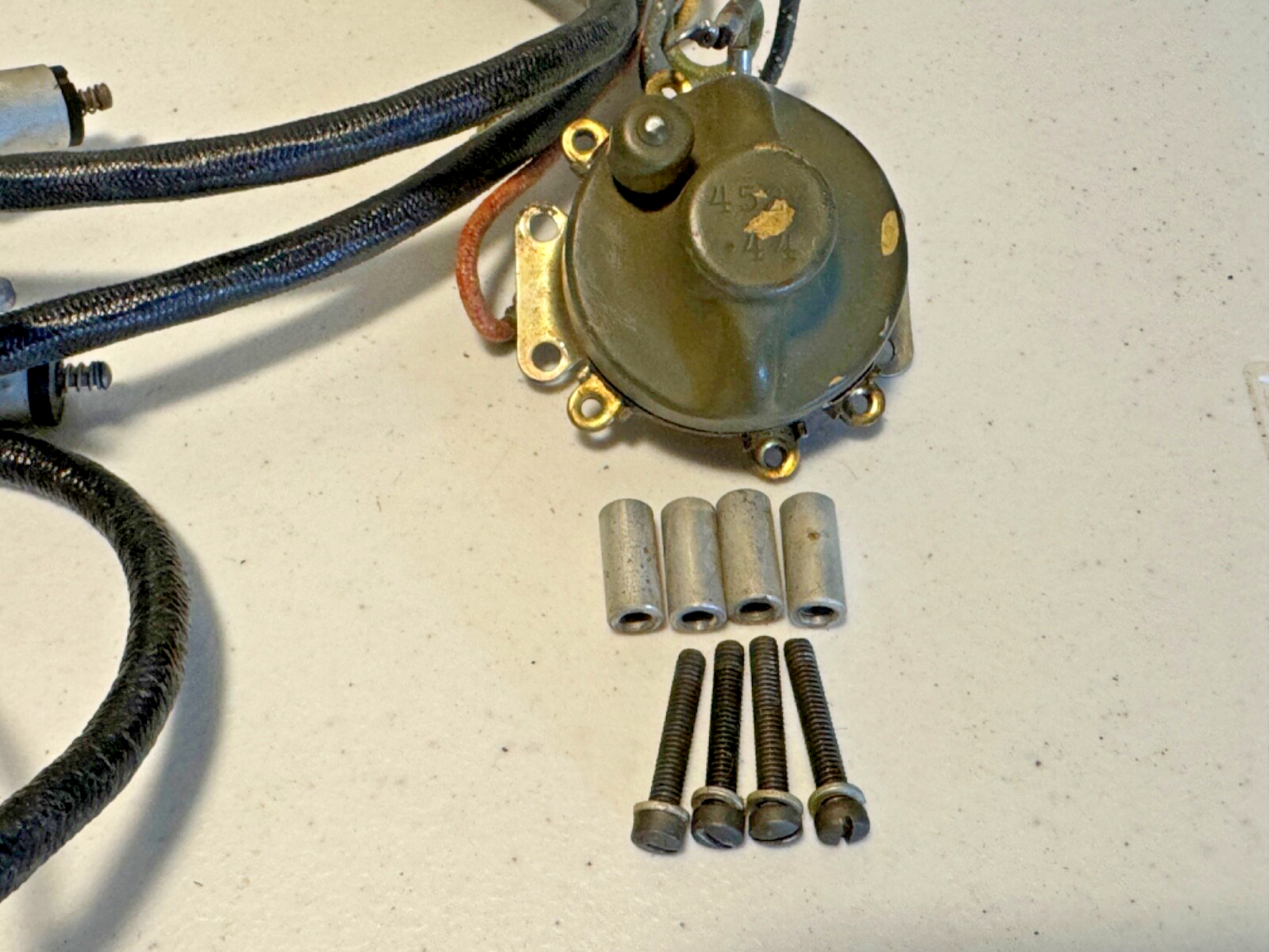 Harley 1942 WLA  NOS OEM Wiring Harness Kit With NOS Black Out Switch