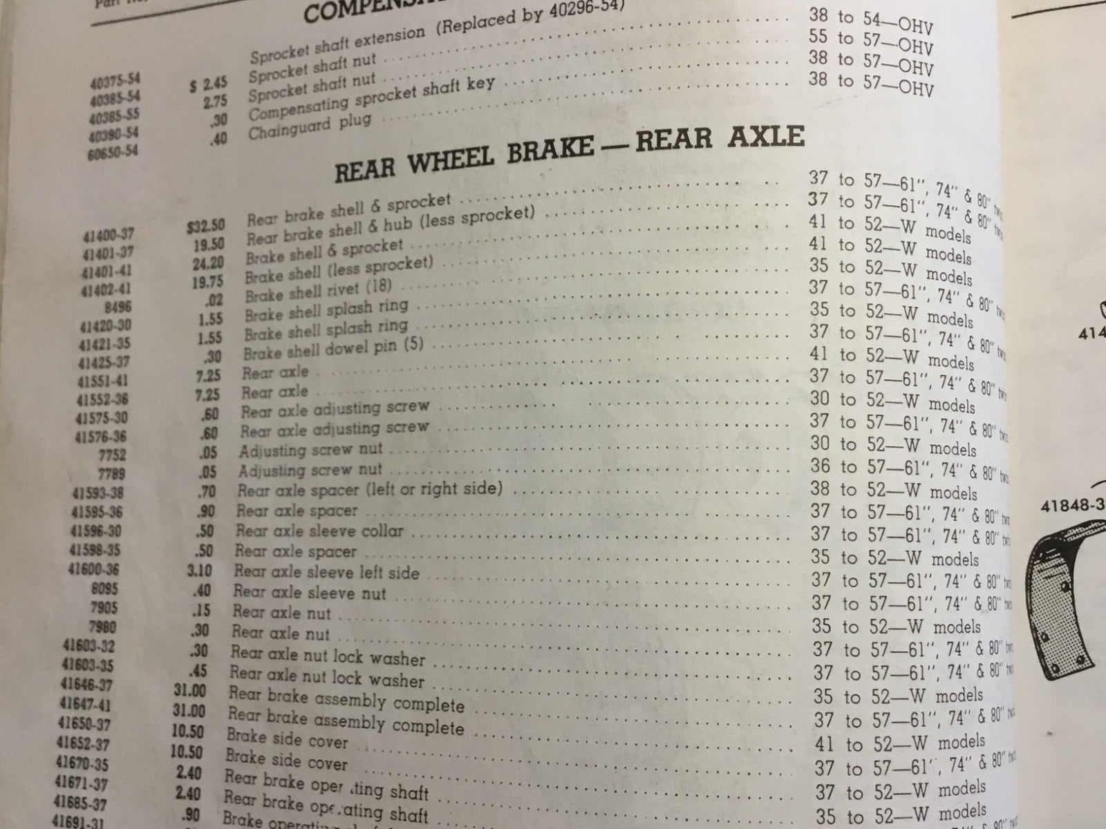 Harley RL DL WL WLA Rear Axle Chain Adjusters 1930-52 OEM# 2827-30 Cad