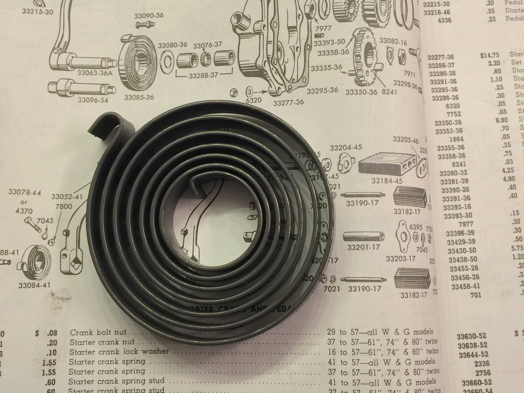 Harley Knucklehead Panhead Kick Start Return Spring, Black, 36-84 33085-36