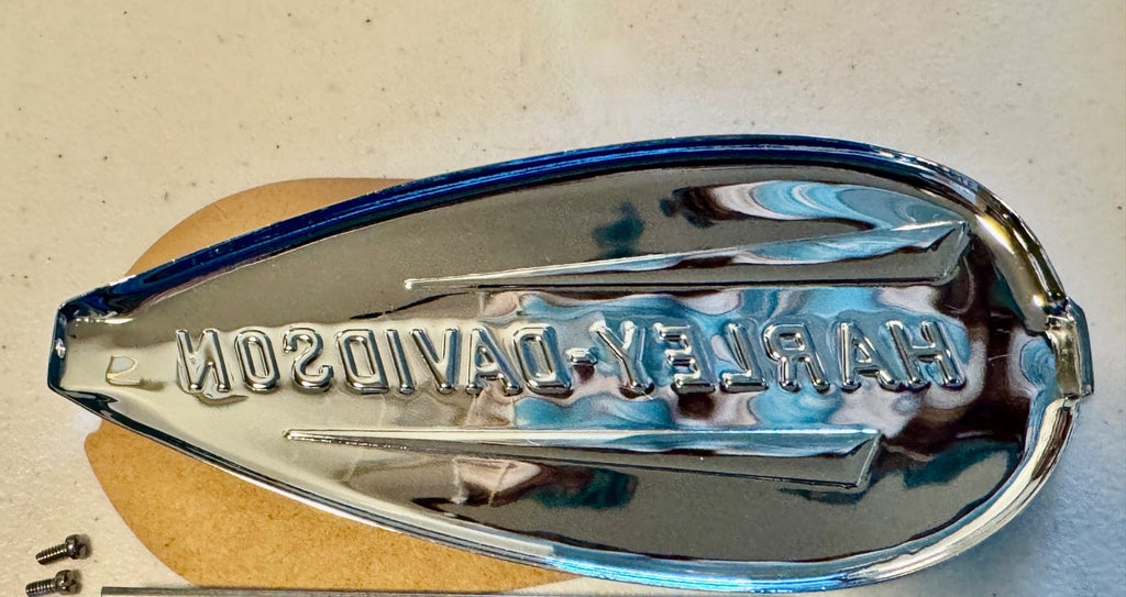 Harley 3507-40 Gas Tank Emblem Nameplate Badge Kit Knucklehead WL UL 1940-19462