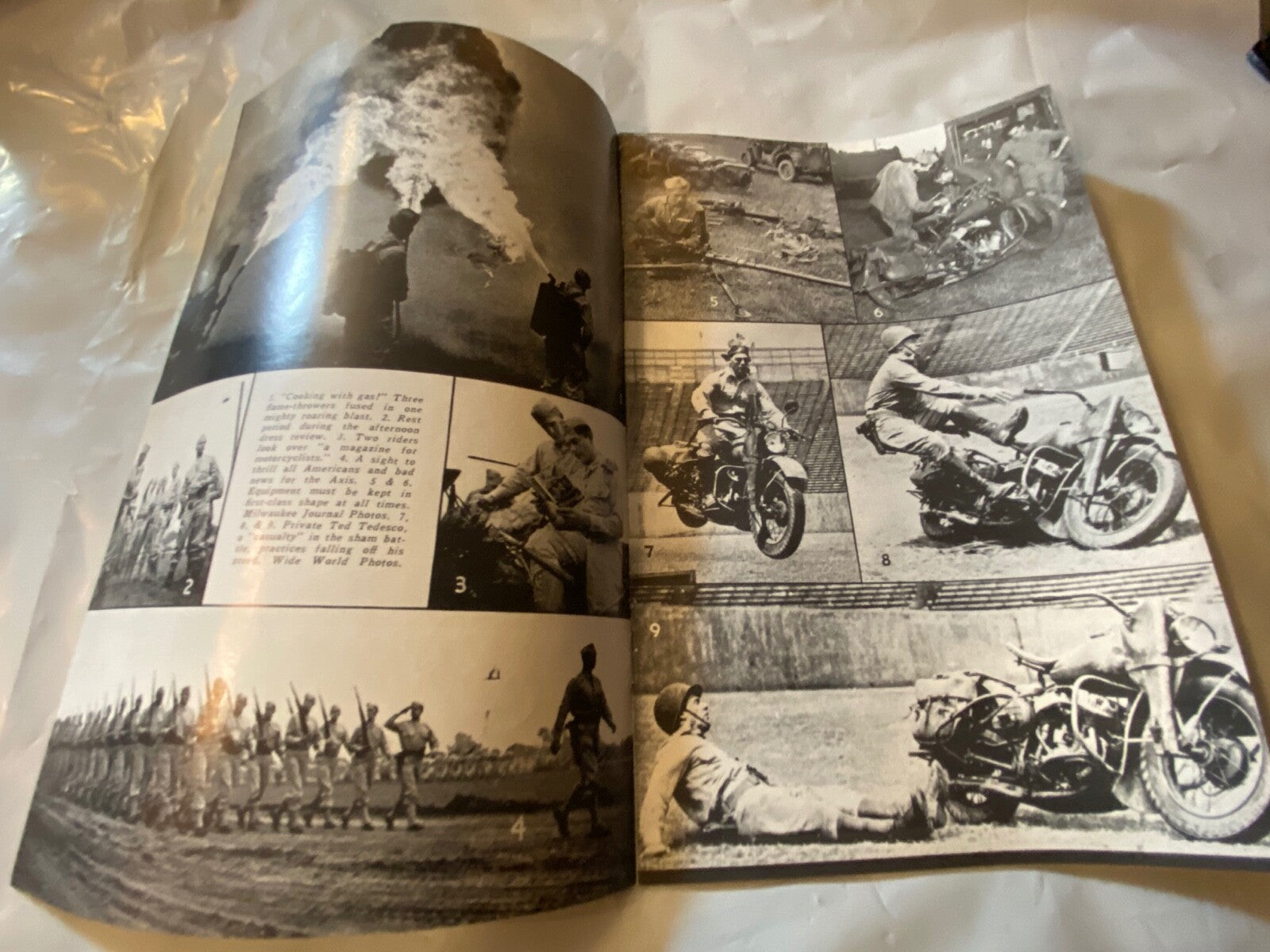 Harley Enthusiast Oct. 1942 War Maneuvers, WLA Military Motorcycles WW-II