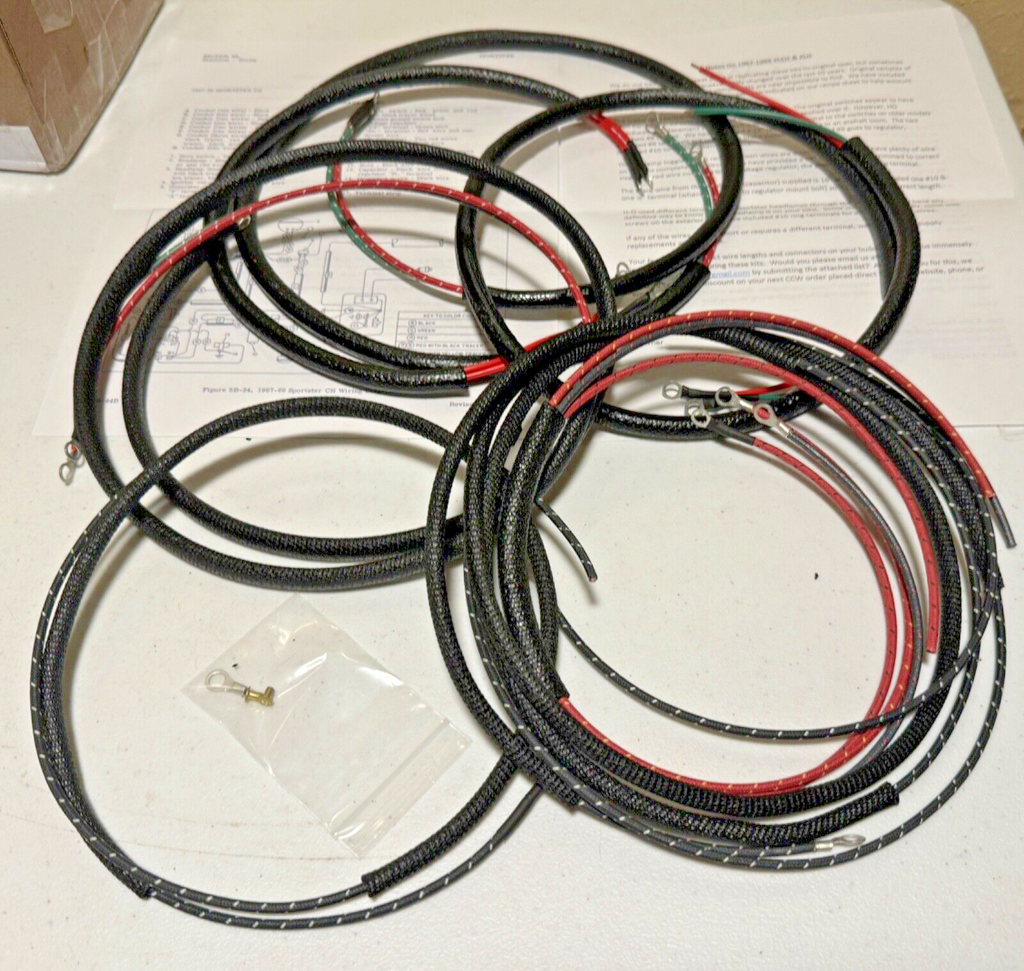 Harley 70320-65 Sportster XLCH Wiring Harness Kit 1967-69 USA Made