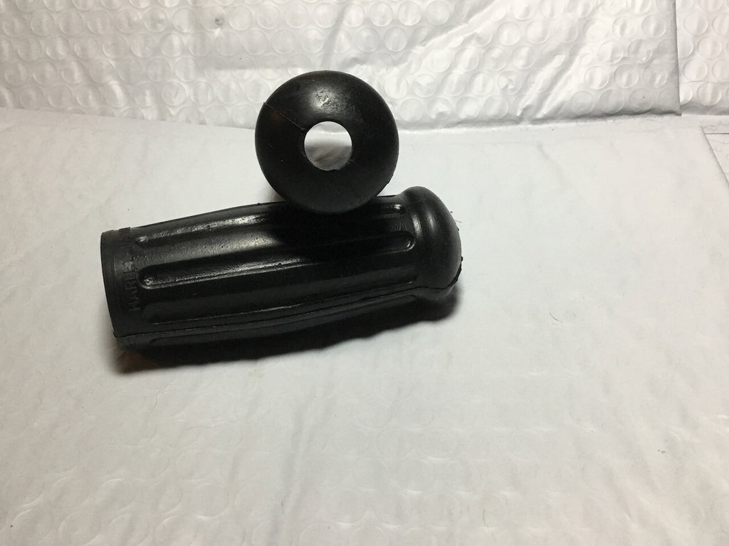 Harley Knucklehead WL UL VL Chrome Spirals & Grips w/ Logo 1935-48 OEM# 3312-35 