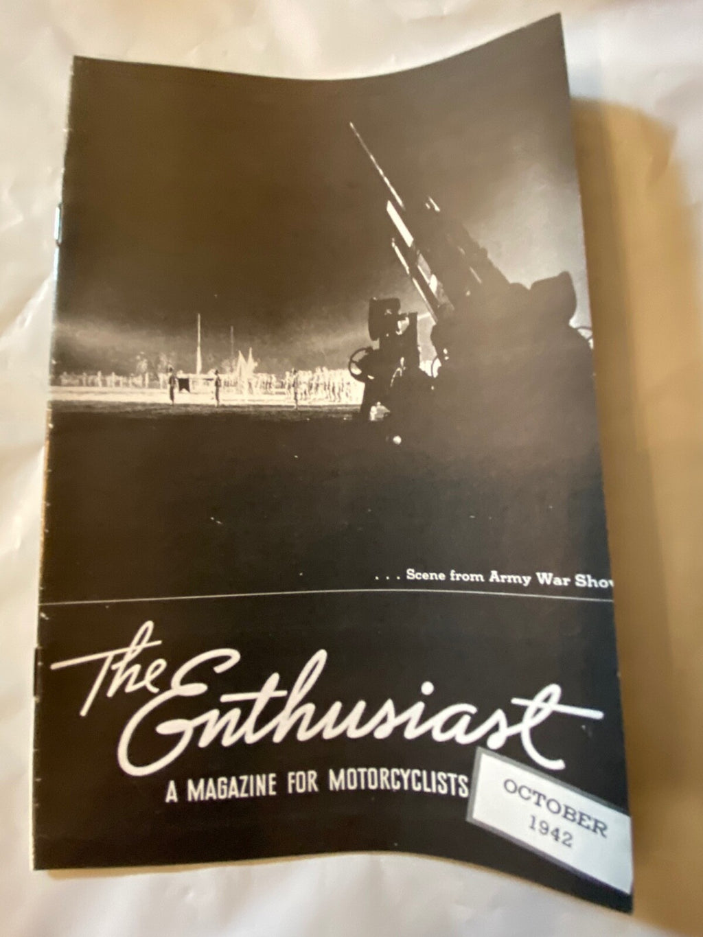 Harley Enthusiast Oct. 1942 War Maneuvers, WLA Military Motorcycles WW-II