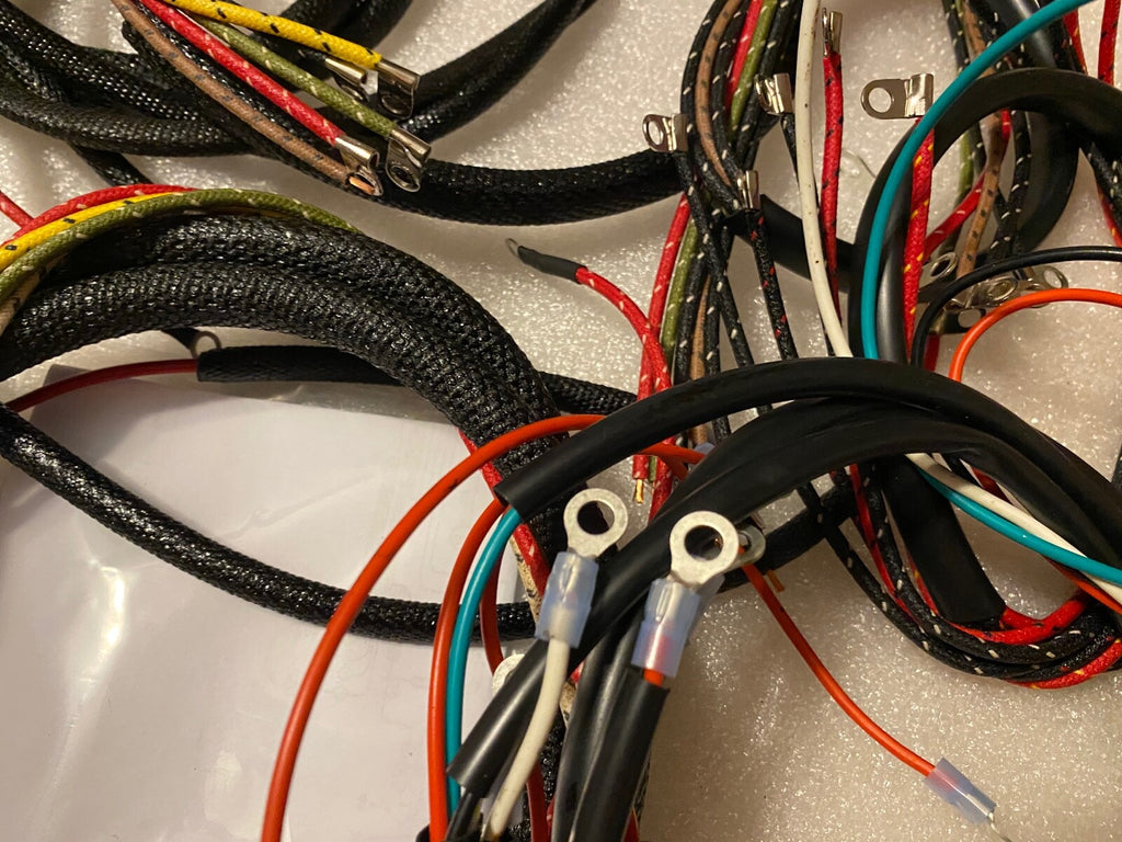 Harley Complete 1966-70 Servicar Wiring Harness Kit W/ Tail Lamp Wires USA