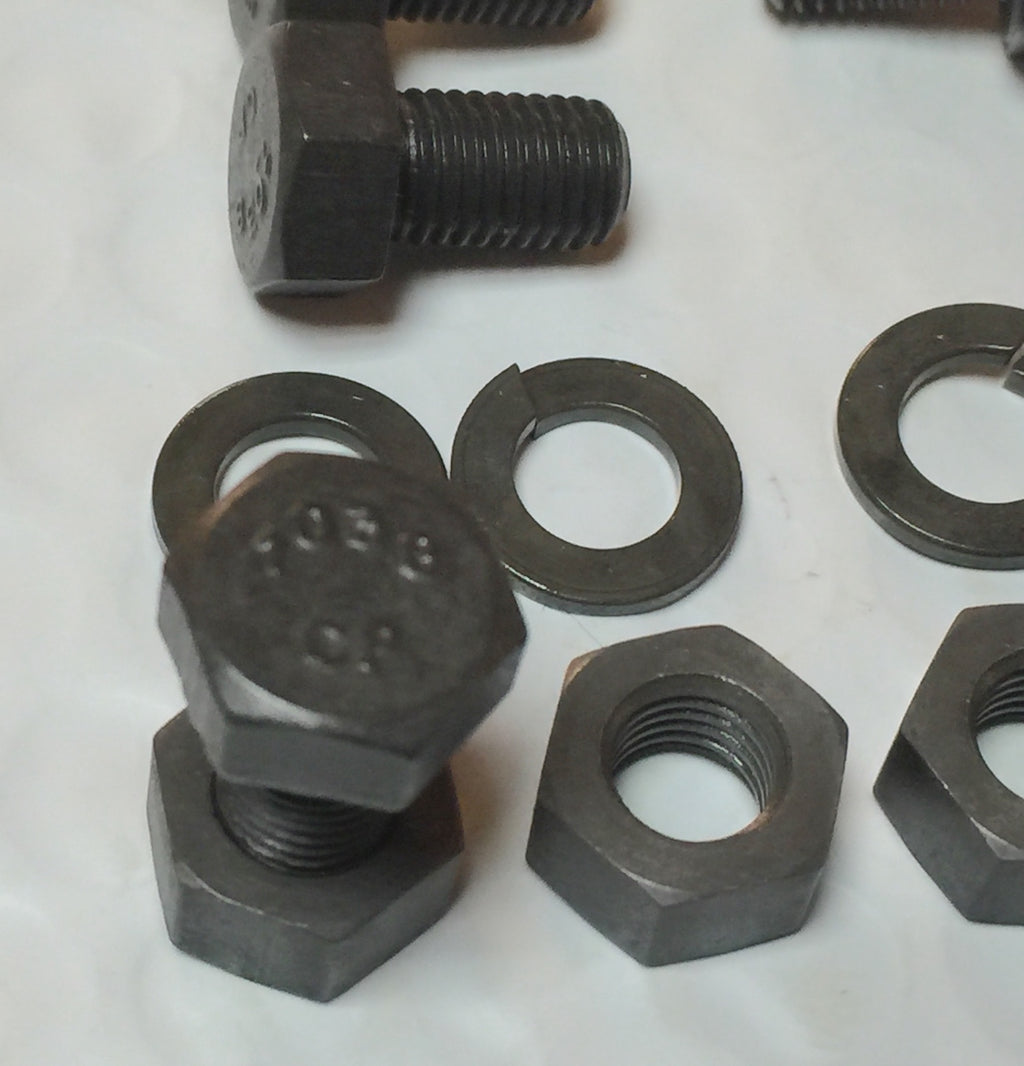 Harley CP-1038 5/16”-24 x 1/2" Bolts w/ Nuts & Lock Washers x 4 OEM 3953