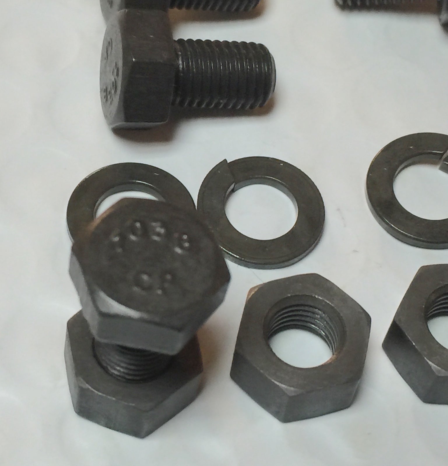 Harley CP-1038 5/16”-24 x 1/2" Bolts w/ Nuts & Lock Washers x 4 OEM 3953