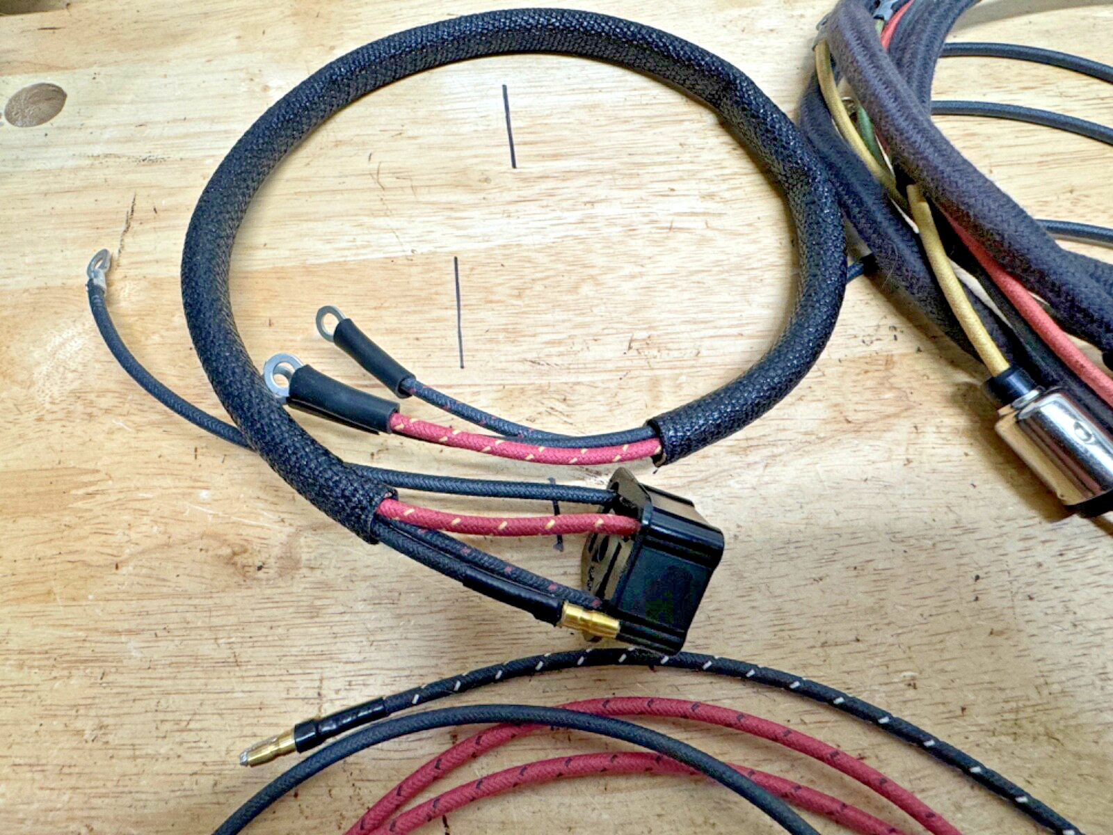 Harley 1942 XA Premium Wiring Harness Correct Soldered Terminals Cotton Loom USA