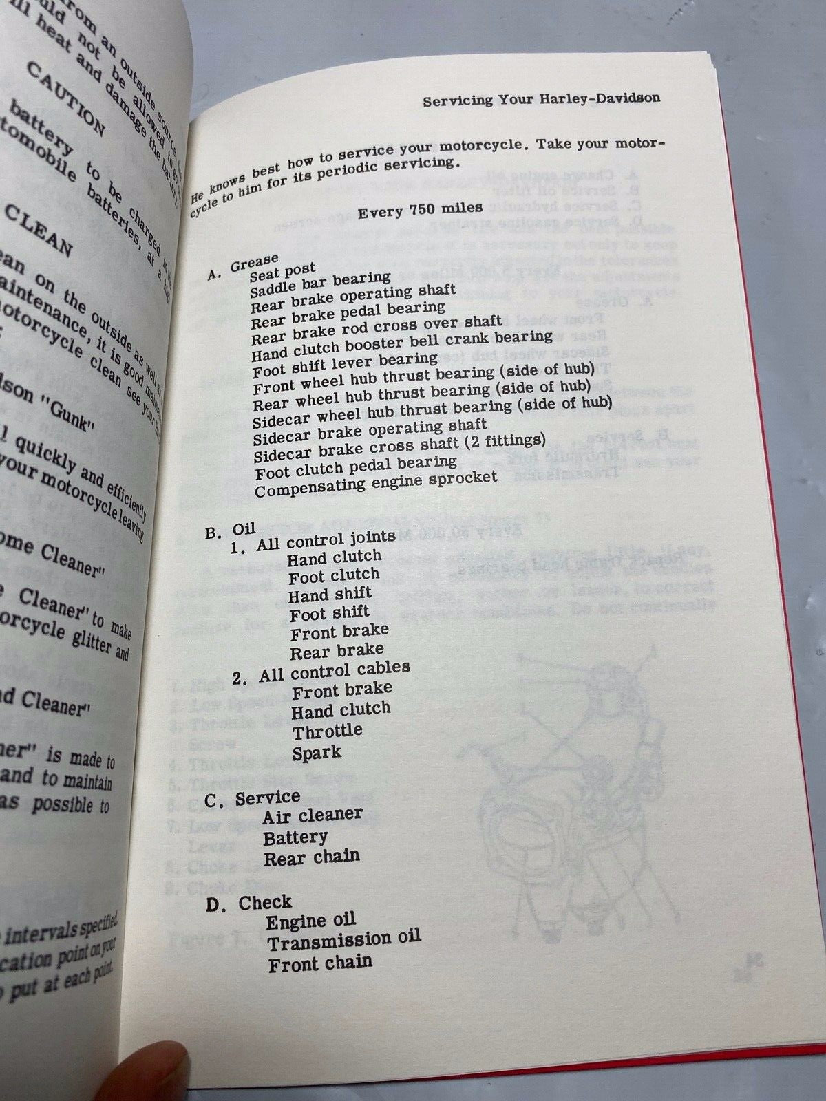 Harley Rider's Handbook Owner's Manual 1955-1957 Panhead EL FL Reprint