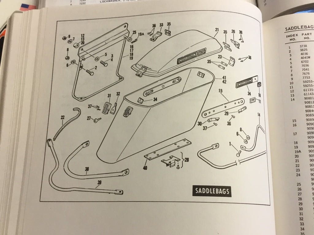 Harley Panhead Shovel XL Saddlebag & Exhaust Spacer #90908-58, 58-84, Qty 8