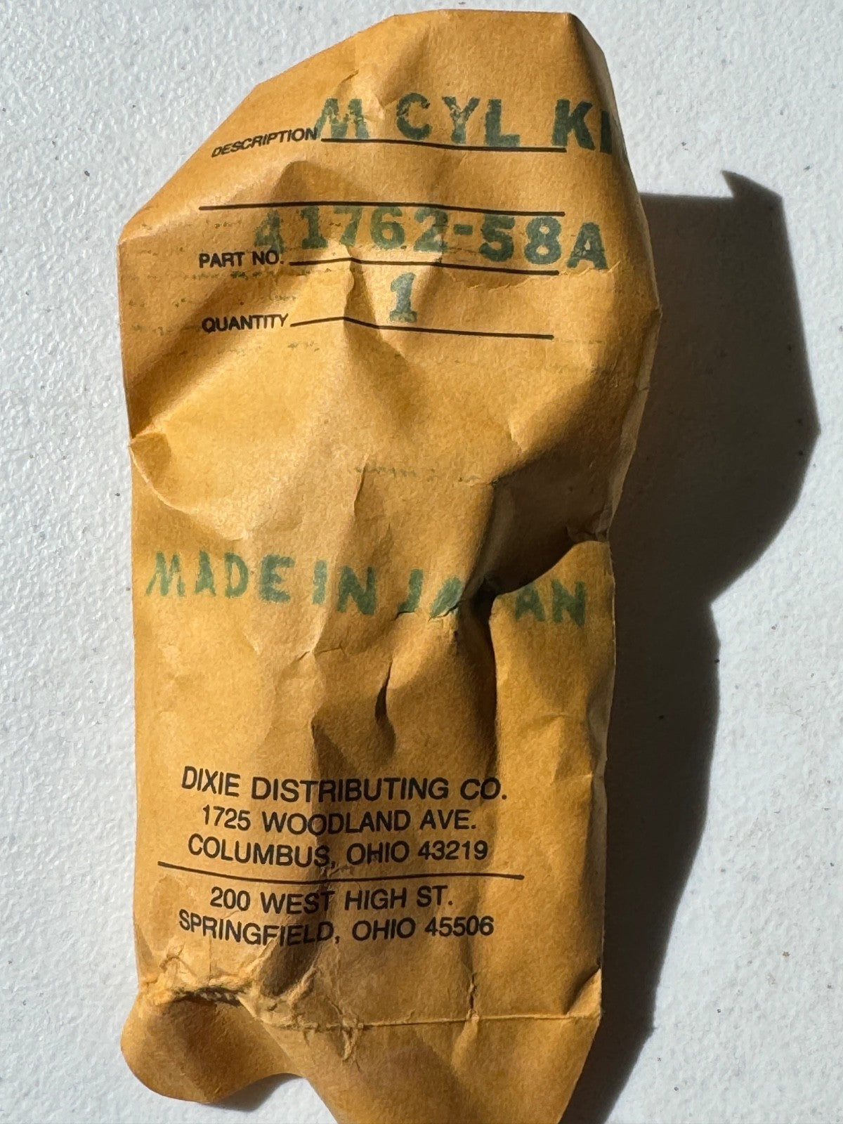 Harley 41762-58A Rear Brake Master Cylinder Rebuild Kit 1958-72 Panhead Shovel