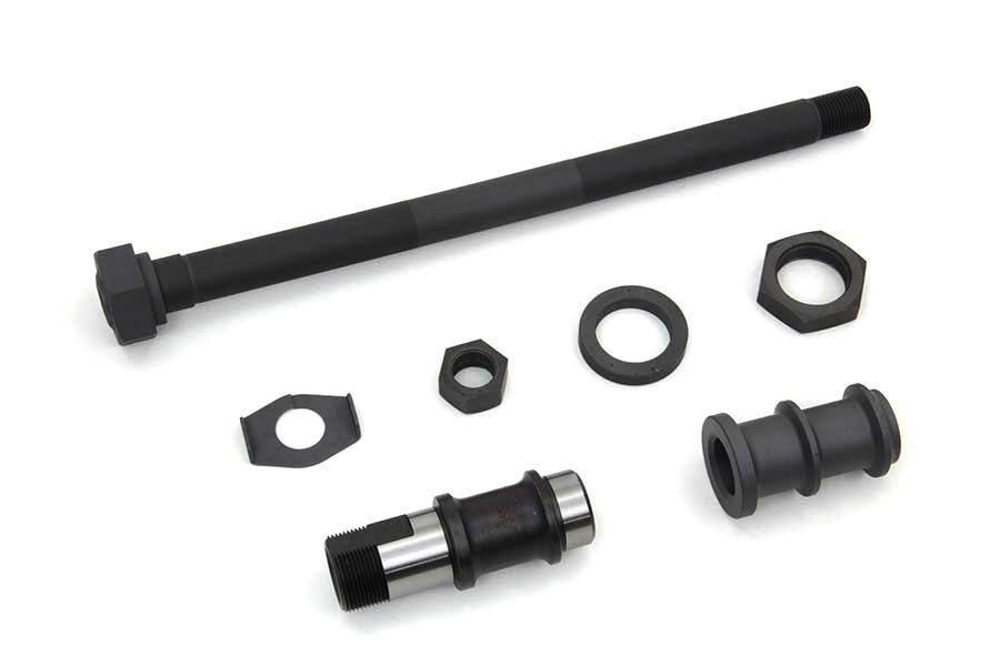 Harley Panhead UL Parkerized Rear Axle Kit 48-57 Rigid Frame Welded Hex Head