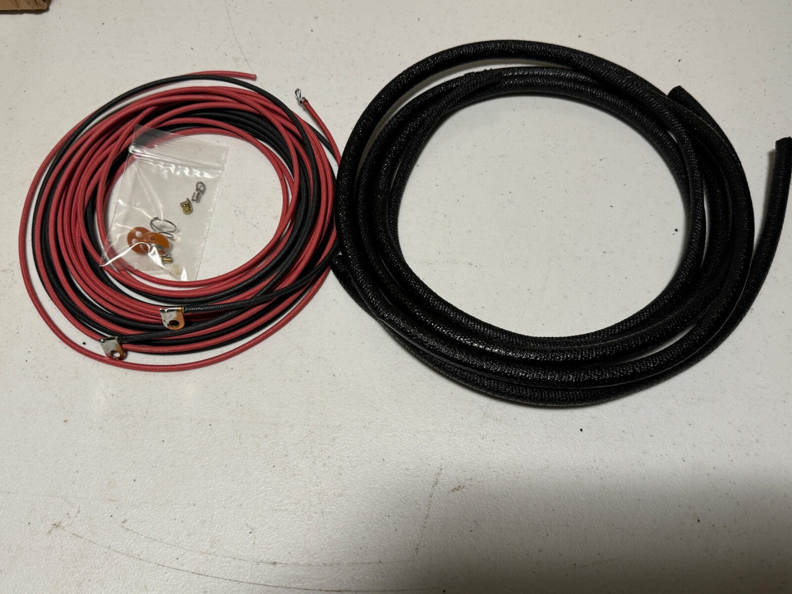 Harley 1939-45  Sidecar Wiring Harness Correct Soldered Terminals Asphalt Loom