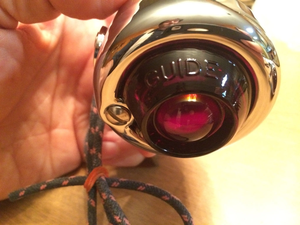 Harley Guide DH-49 P-H7 Bullet Lamps Fish Eye Nice Repro Replaces OEM 68511-49  