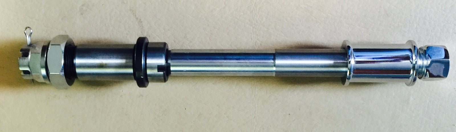 Harley Knucklehead Pan Servi UL Chrome Front Axle Kit 36-48 Springer Fork