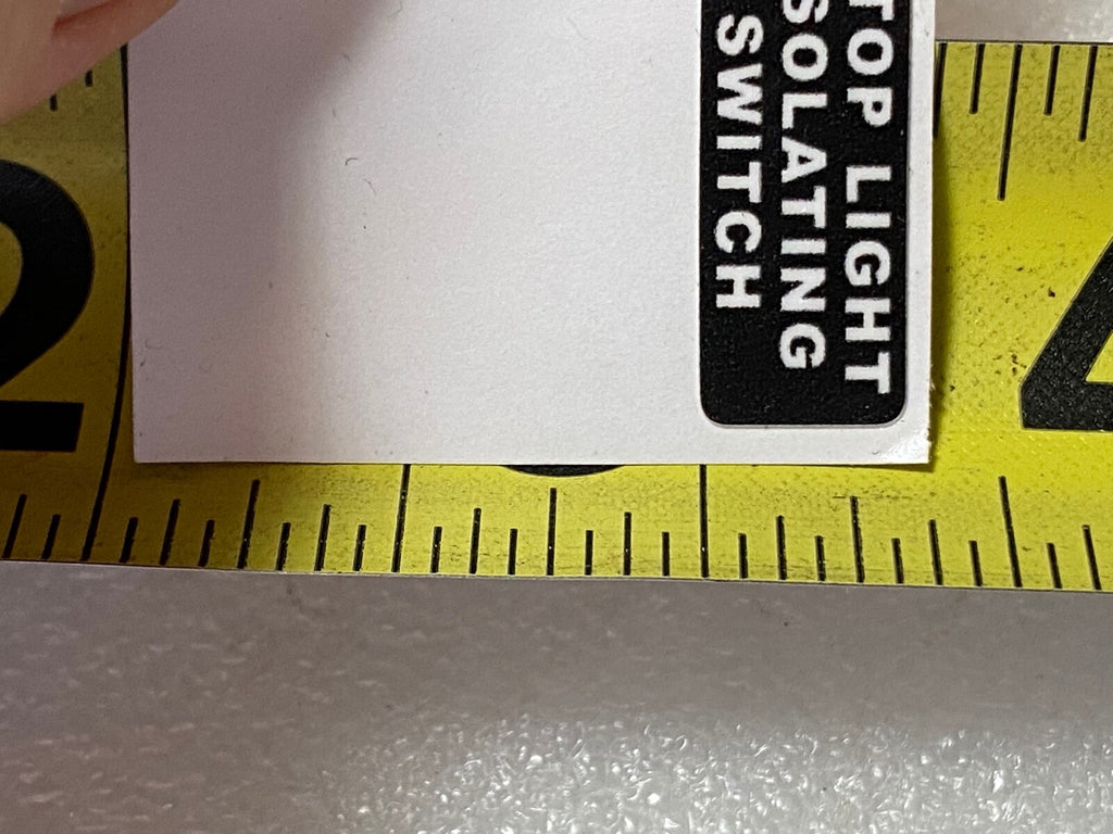 Harley WLC Stop Light Isolating Switch Decal WW-II OEM# 4760-41S