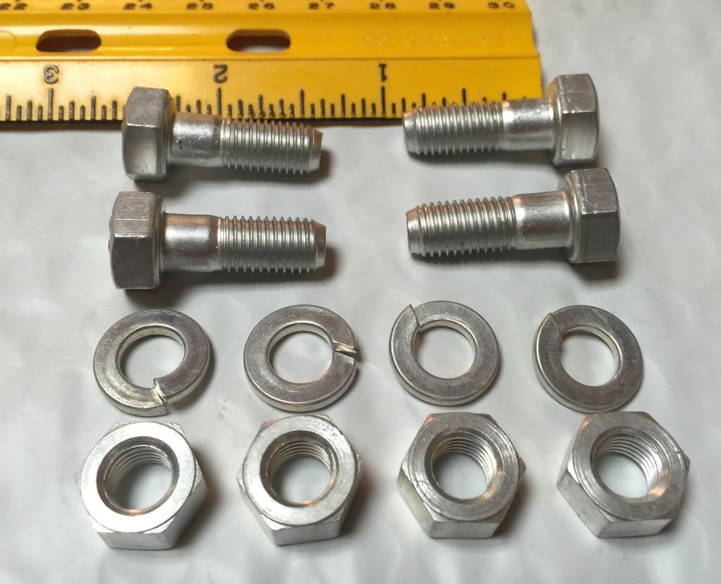 Harley CP-1038 5/16”-24 x 7/8” Bolts w/ Nuts & Lock Washers x 4 OEM 3996 Cad