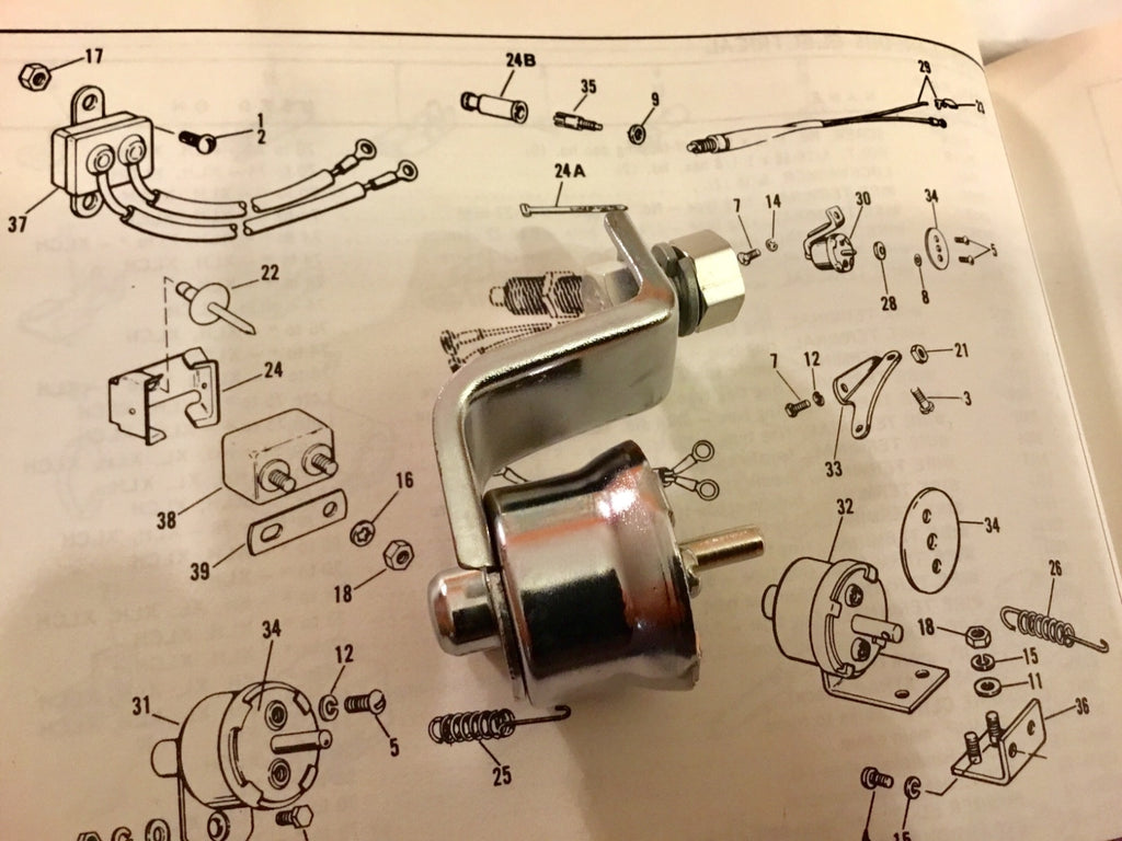 Harley K-Model & Sportster Brake Light Switch Kit# 72004-52 1952-66 XL XLH XLCH