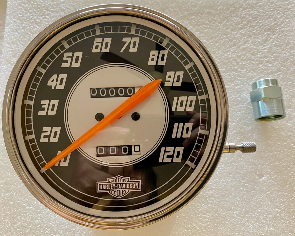 Speedometer47 Harley 1947 Knucklehead WL UL Servicar Speedometer 2:1 Ratio 11126-47 ...