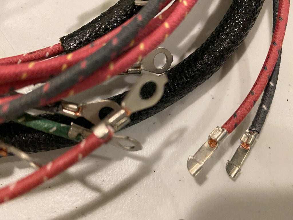 Harley 48-50 125 Hummer Wiring Harness Kit 3 Wire Correct Terminals NOS HL Wires