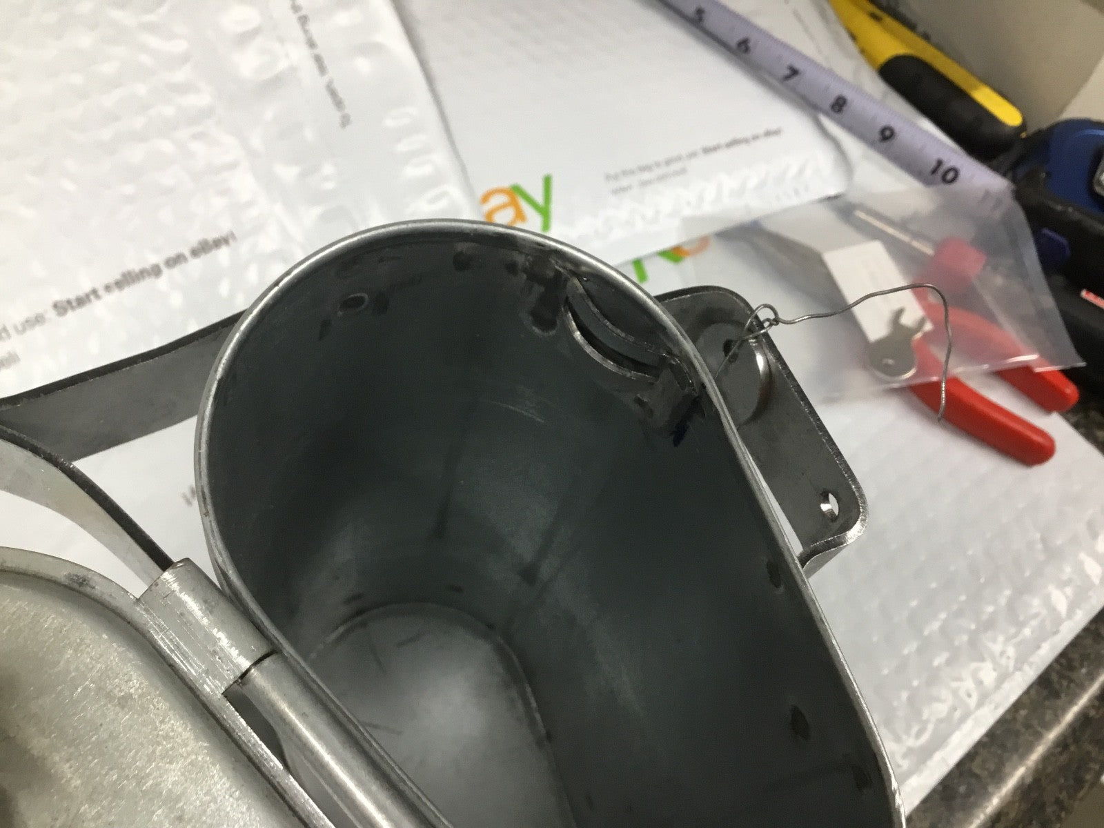 Harley DL RL 45" & C Single Fork Mount Tool Box 1931-34 OEM 3452-31A