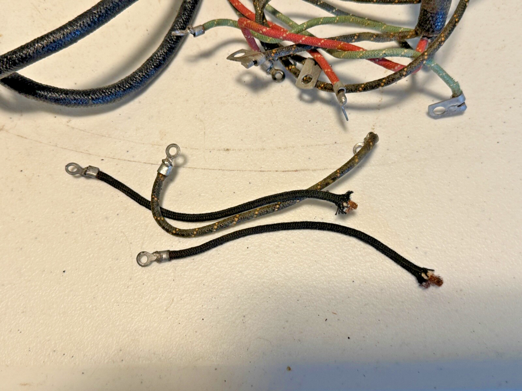 Harley 1942 WLA  NOS OEM Wiring Harness Kit With NOS Black Out Switch