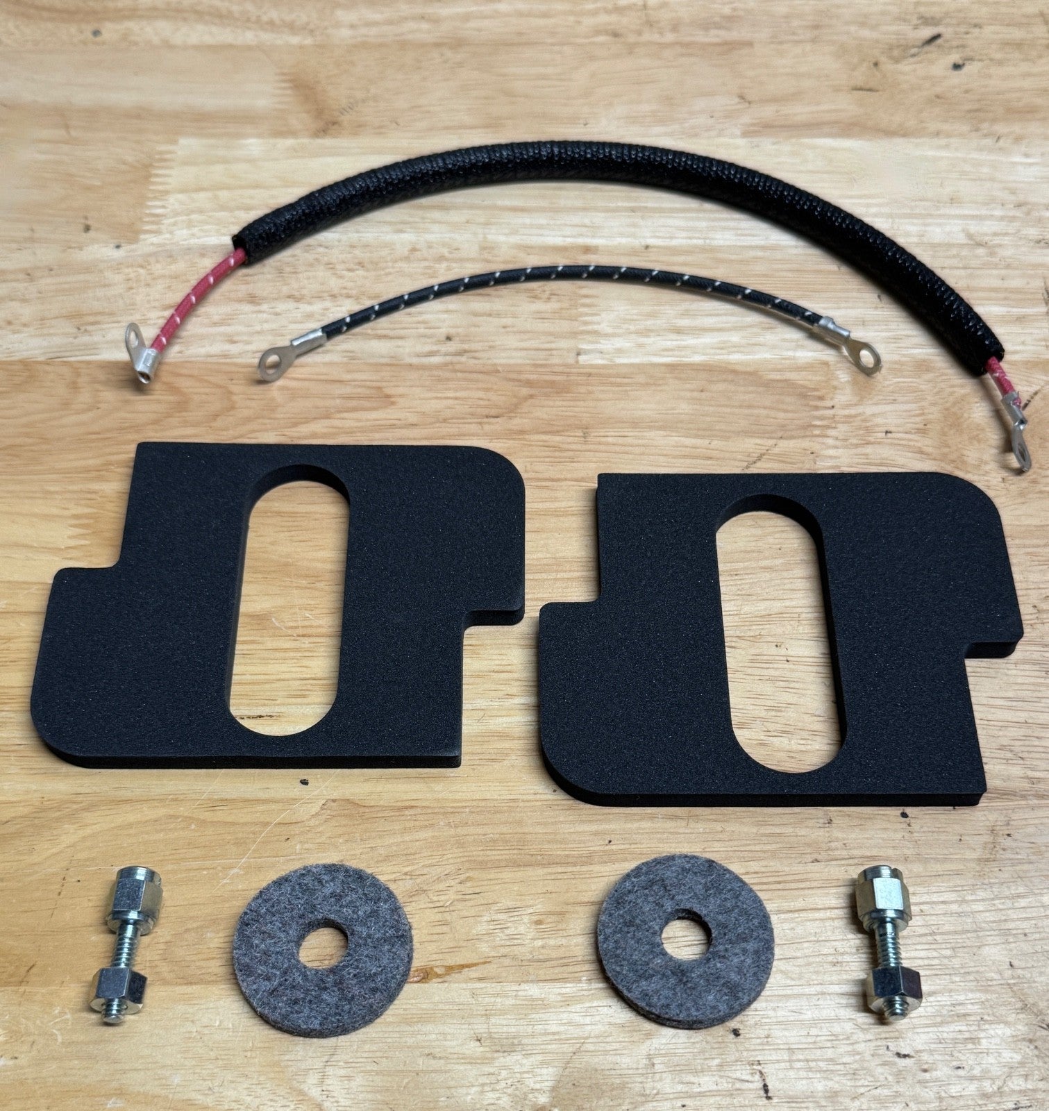 Harley 66100-15 Correct Battery Pad Felt Screw & Wire Kit Panhead 1956-64 USA0