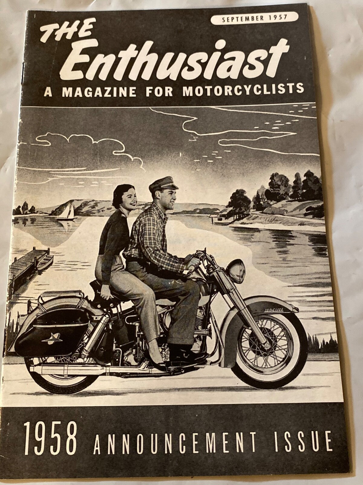 Harley Enthusiast Sept 1957 Model Intro For 1958 Models Duo-Glide XL 165 Hummer