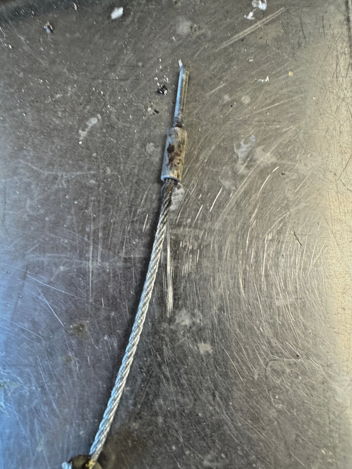 Harley WL WLD Clutch Cable Assembly 1941-46 Two Hole Cad OEM# 36975-41; 2424-41