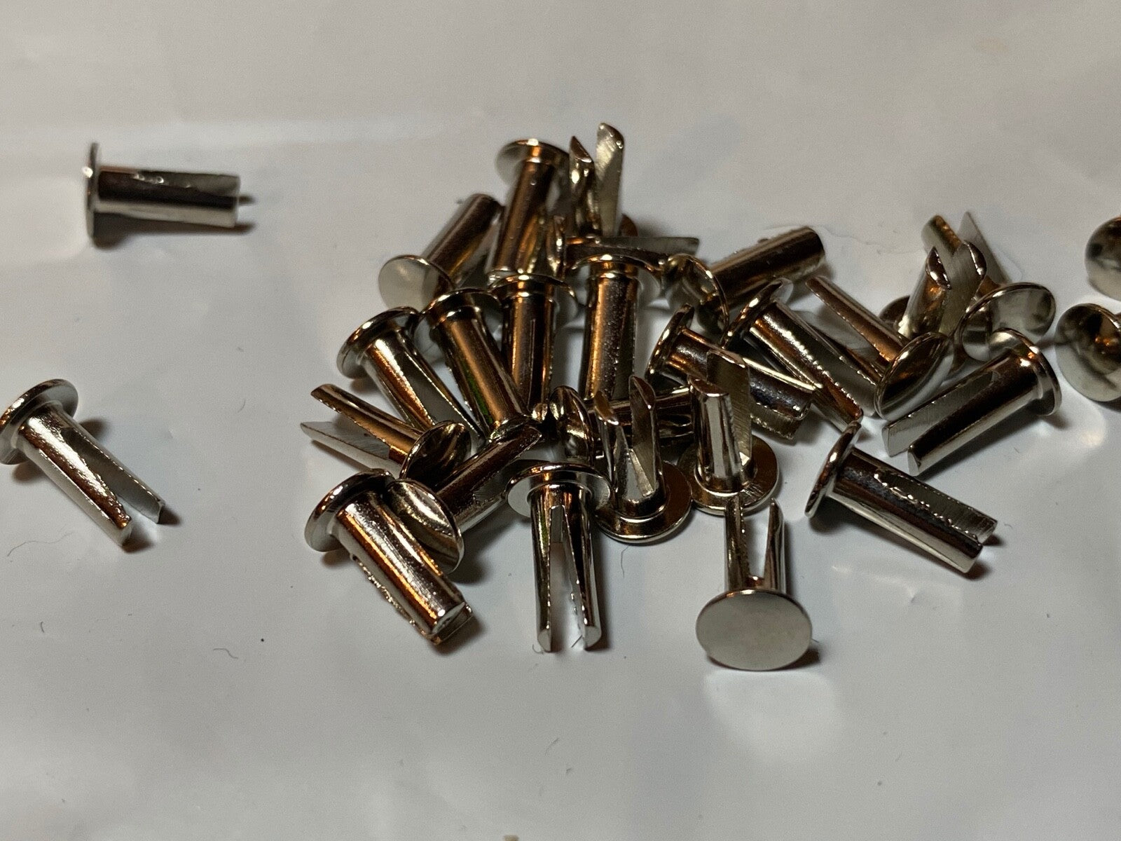 Harley 2940-14W JD VL Knuckle White Canvas Back Footboard Mats w/Rivets 1914-39 