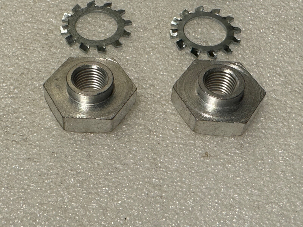Harley Spotlamp Bar Mount Mounting End Nuts 1946-1957 W/ Front Monroe Shock Cad