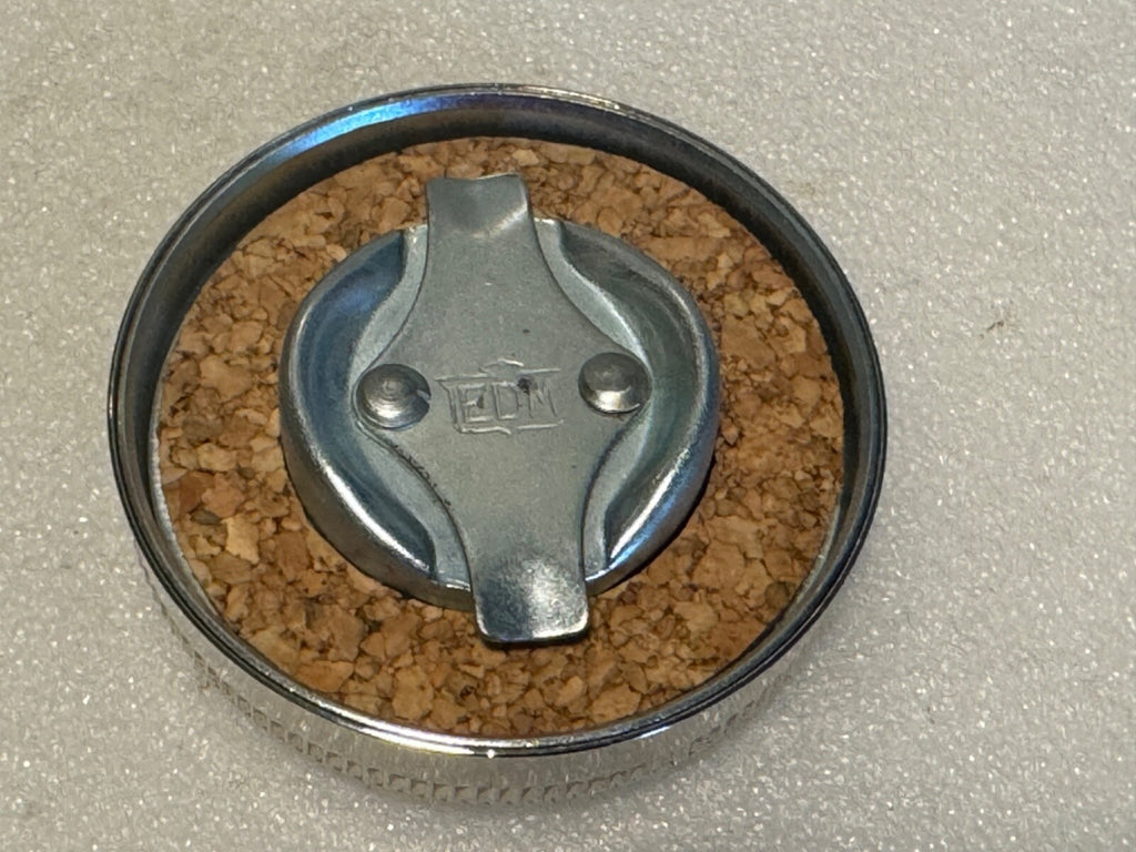 Harley 3507-37 1937-41 Early 45 Servicar Nickel EDM Oil Tank Cap W WL "A" Euro