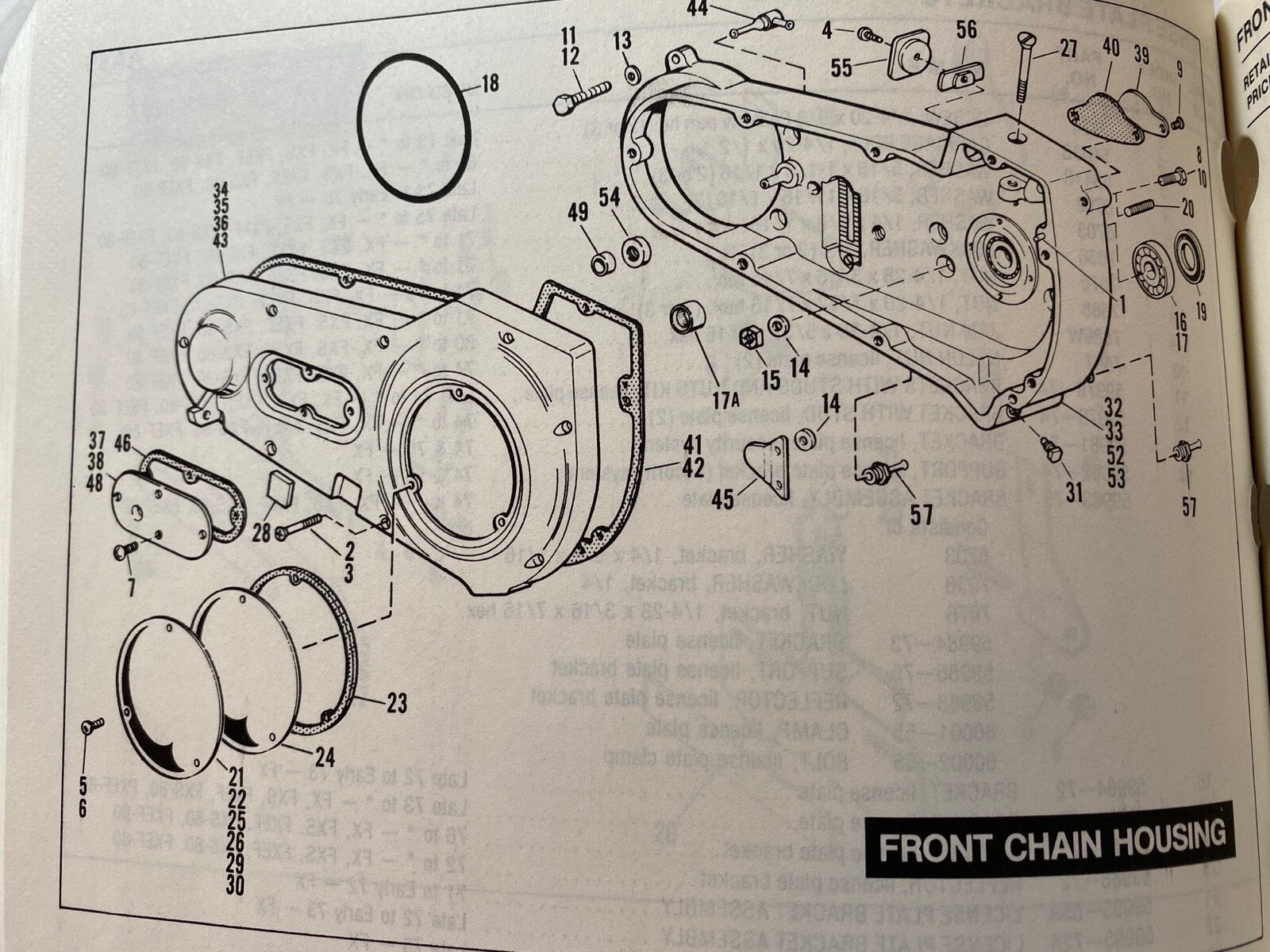 Harley 1970-1986 Shovel EVO Four Speed Allen Primary Cover Kit Cadmium USA