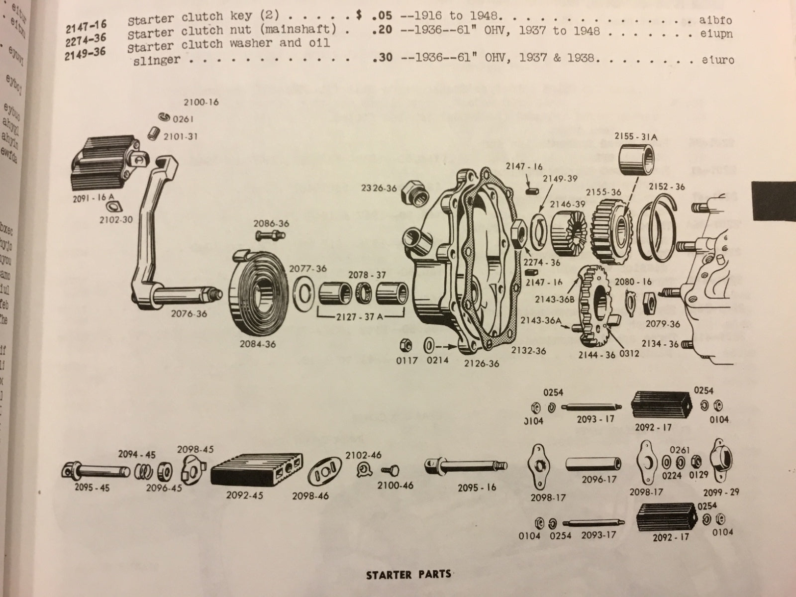 Harley Knucklehead UL Kicker Pedal End Plates Parkerized OEM 2098-17 33203-29