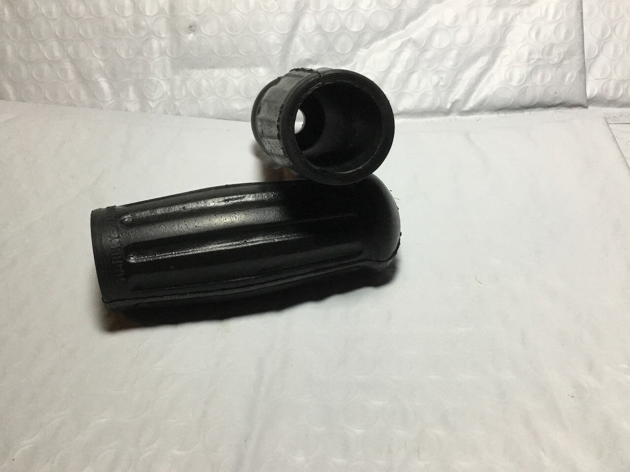 Harley Knucklehead WL UL VL Chrome Spirals & Grips w/ Logo 1935-48 OEM# 3312-35 