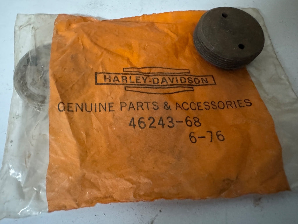 Harley NOS OEM 46243-68 Fork Spring Retainersrs Sportster XLH XLCH  1968-700