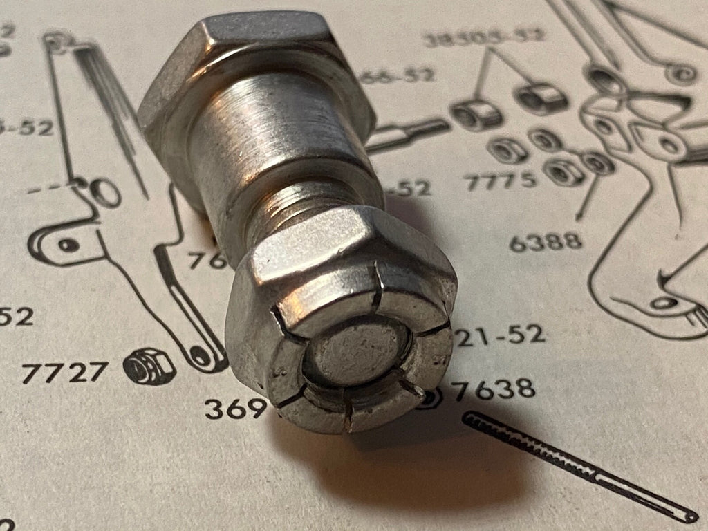 Harley 36921-52 Panhead Mousetrap Clutch Rod End Bolt & 7727 Flexloc 1952-64 USA