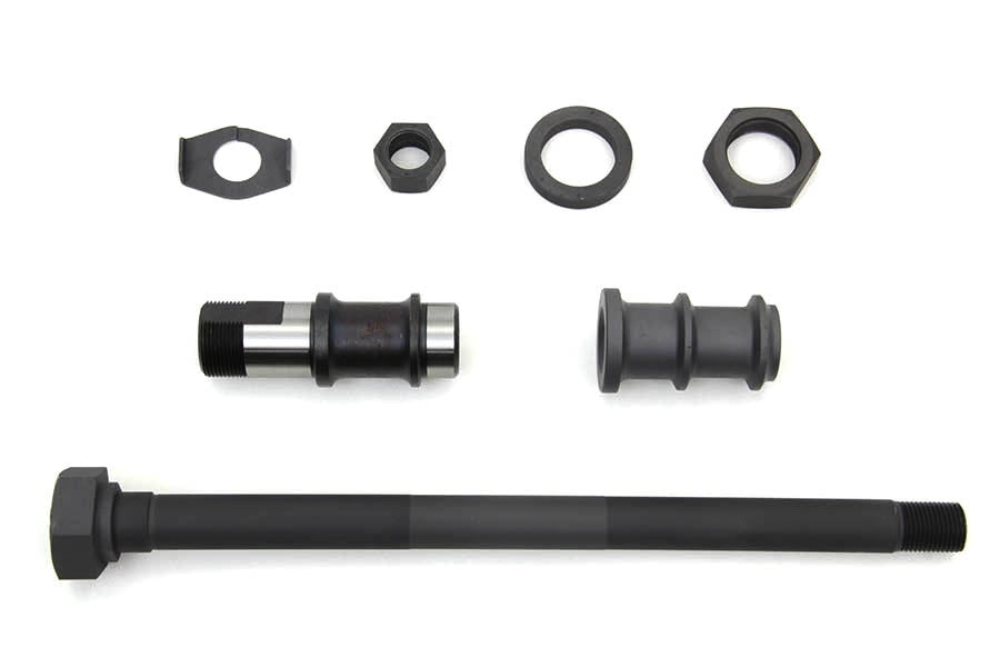 Harley Panhead UL Parkerized Rear Axle Kit 48-57 Rigid Frame Welded Hex Head
