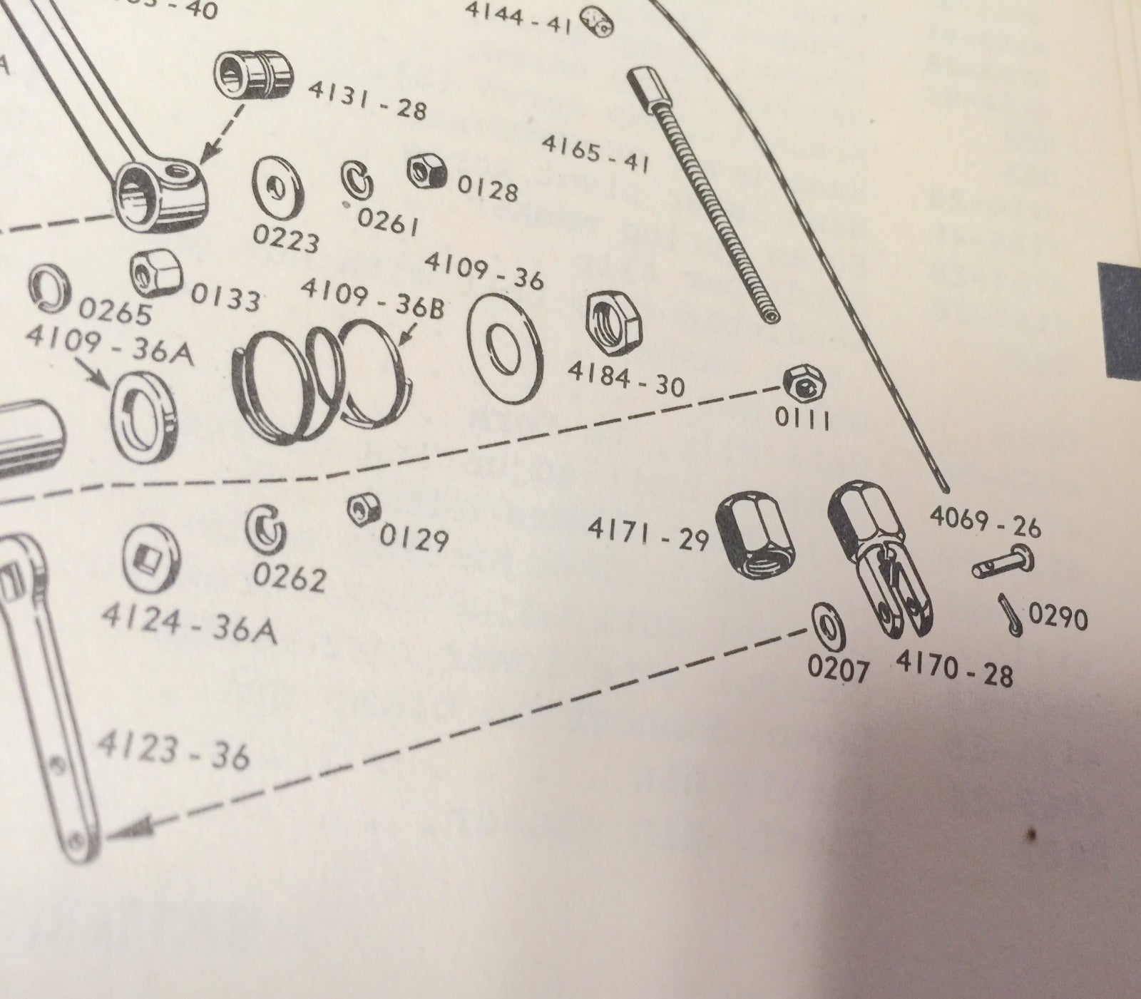 Harley 4069-26 Springer Front Brake Cable Clevis Pin Knucklehead VL DL WLA Cad