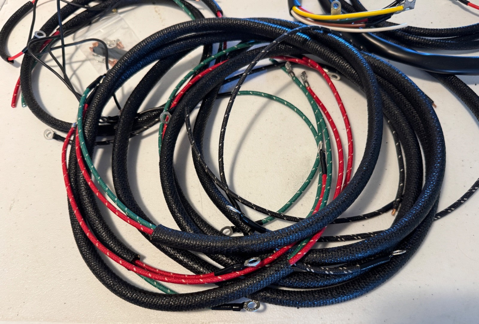 Harley Sportster XLH Wiring Harness Kit 1968-69 W/ Turn Signals Vinyl & Cotton5